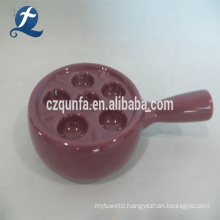 Handle Design Ceramics Egg Plate Stoneware Egg Holder With Handle